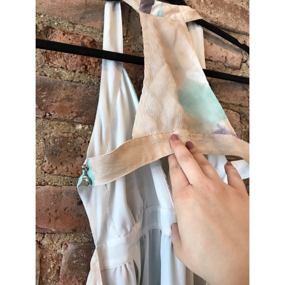 Sold ❌ Armani Exchange Silk Pastel Maxi Dress - Picture 3 of 8